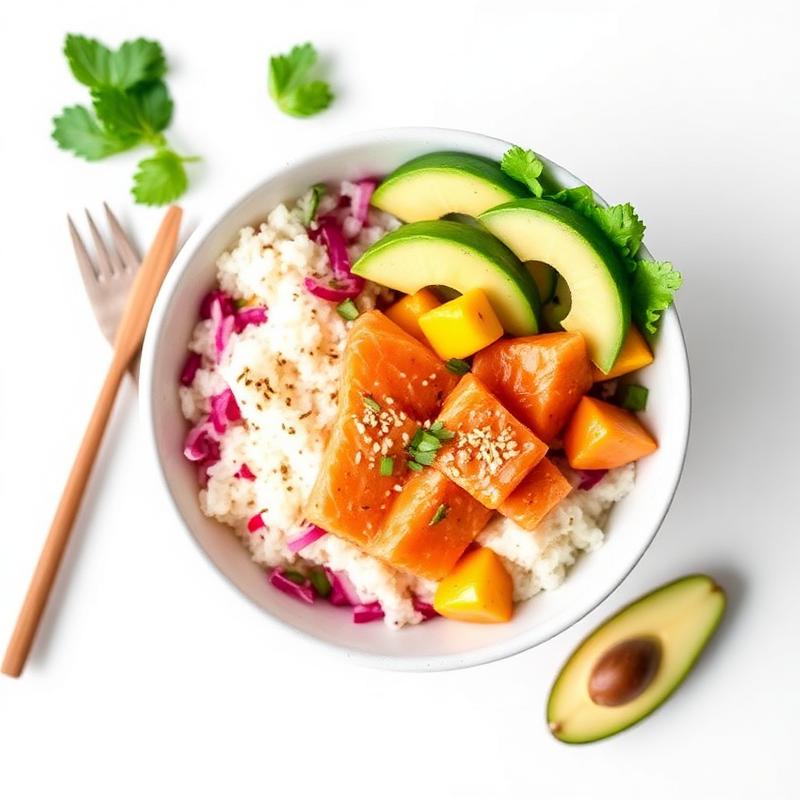 Salmon poke bowl
